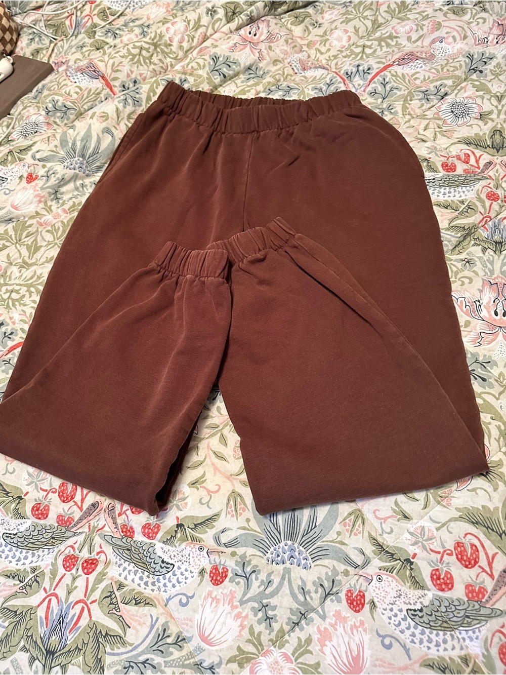 Brandy Melville Brown Elastic Waist Joggers